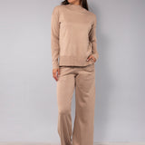 Maglia girocollo in viscosa - CAMMELLO - LM50