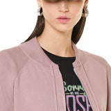 Felpa con zip in viscosa - ROSA - LM52