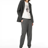 Pantalone tuta con polsino - GRIGIO MELANGE - MA61