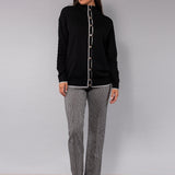 Cardigan con bottoni - NERO - MO51