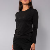 Maglia con strass - NERO - RG03