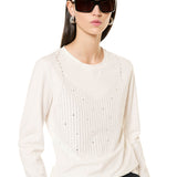 Maglia con strass - MILK - RG03