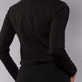 Maglia con strass fiocco - NERO - RG04
