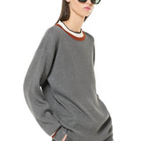 Maglia girocollo viscosa - GRIGIO MELANGE - SO50