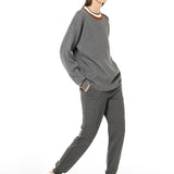 Maglia girocollo viscosa - GRIGIO MELANGE - SO50