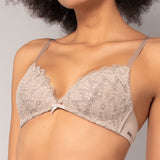 Reggiseno triangolo imbottito in pizzo Macramè - TORTORA - MA21