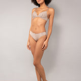Reggiseno triangolo imbottito in pizzo Macramè - TORTORA - MA21
