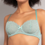 Reggiseno francese con ferretto in pizzo Macramè - SALVIA - MA22