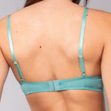 Reggiseno con coppe graduate in pizzo Macramè - SALVIA - MA23