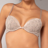 Reggiseno push-up con ferretto in pizzo Macramè - TORTORA - MA24