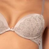 Reggiseno push-up con ferretto in pizzo Macramè - TORTORA - MA24