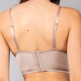 Bustier con coppe imbottite in pizzo Macramè - TORTORA - MA40