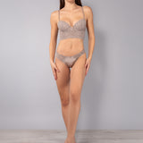 Bustier con coppe imbottite in pizzo Macramè - TORTORA - MA40