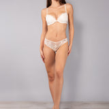 Brasiliana in tulle ricamato - MILK - OF35