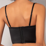 Bustier non imbottito con spalline gioiello - VARIANTE UNICA - H - VARIANTE UNICA - SK40 B