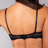 Reggiseno francese con ferretto in pizzo - NERO - VI29