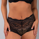 Culotte in pizzo - NERO - VI34