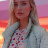 Vestaglia con bottoni - ACQUA - LU72