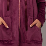 Giacca zip L. 80 - PRUGNA - M - PRUGNA - SH70
