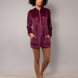 Giacca zip L. 80 - PRUGNA - M - PRUGNA - SH70