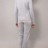 Pigiama girocollo - GRIGIO MELANGE - M - GRIGIO MELANGE - TE12