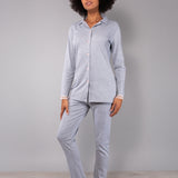 Pigiama aperto - GRIGIO MELANGE - M - GRIGIO MELANGE - TE13