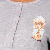 Camicia da notte serafino L 90 - GRIGIO MELANGE - M - GRIGIO MELANGE - TE27
