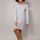 Camicia da notte serafino L 90 - GRIGIO MELANGE - M - GRIGIO MELANGE - TE27