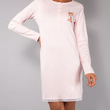 Camicia da notte serafino L 90 - PINK - M - PINK - TE27