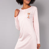 Camicia da notte serafino L 90 - PINK - M - PINK - TE27