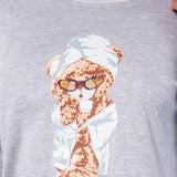 Camicia da notte girocollo L. 90 - GRIGIO MELANGE - M - GRIGIO MELANGE - TE28