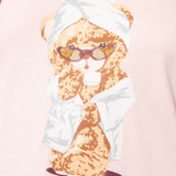 Camicia da notte girocollo L. 90 - PINK - M - PINK - TE28