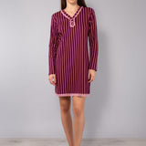 Camicia da notte serafino - PRUGNA - TT27