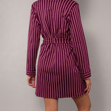 Vestaglia con cintura - PRUGNA - TT70