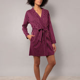 Vestaglia con cintura - PRUGNA - TT70