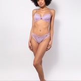 Reggiseno push-up con coppe imbottite, lunette estraibili e ferretto in pizzo - LILLA - DL24
