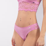 Brasiliana in pizzo e microfibra - ROSA - PR35
