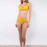 Brasiliana in pizzo e microfibra - GIALLO - PR35
