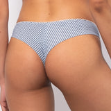 Brasiliana in microfibra vichy - DENIM - VH35