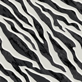 Abito corto con spalline sottili in viscosa satin con stampa zebrata - NERO - AC65