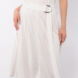 Abito midi soft touch con cintura e tasche - MILK - AM78
