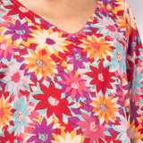 Blusa in viscosa con stampa floreale - ORCHIDEA - BL05