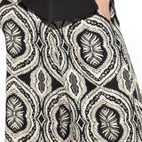 Pantaloni lunghi in viscosa con stampa damascata - VARIANTE UNICA - PA18