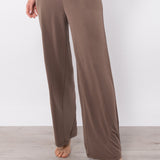 Pantaloni lunghi soft touch con coulisse e tasche - TORTORA - PA85