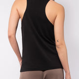 Canotta soft touch con spalline larghe - NERO - TP81