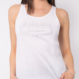 Canotta in cotone con strass - BIANCO - TS04