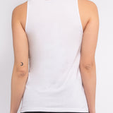 Canotta in cotone con strass - BIANCO - TS04