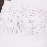 Canotta in cotone con strass - BIANCO - TS04