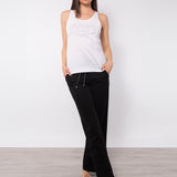 Canotta in cotone con strass - BIANCO - TS04