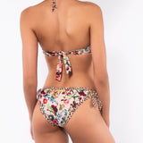 Bikini a triangolo alto non imbottito e slip con fiocchi removibili - LO02
